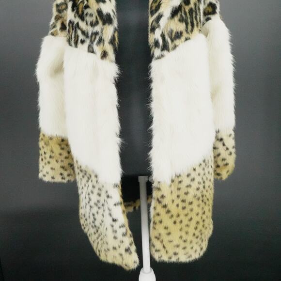 Rare Cheetah Print Coat Faux Fur Mob Wife ASO HIgh School Musical Series SIze XS - Picture 5 of 12